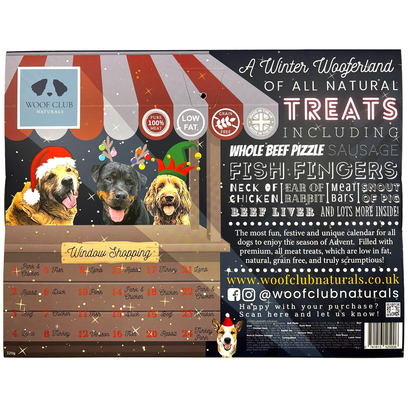 Advent Calendar for Dogs by Woof Club Naturals