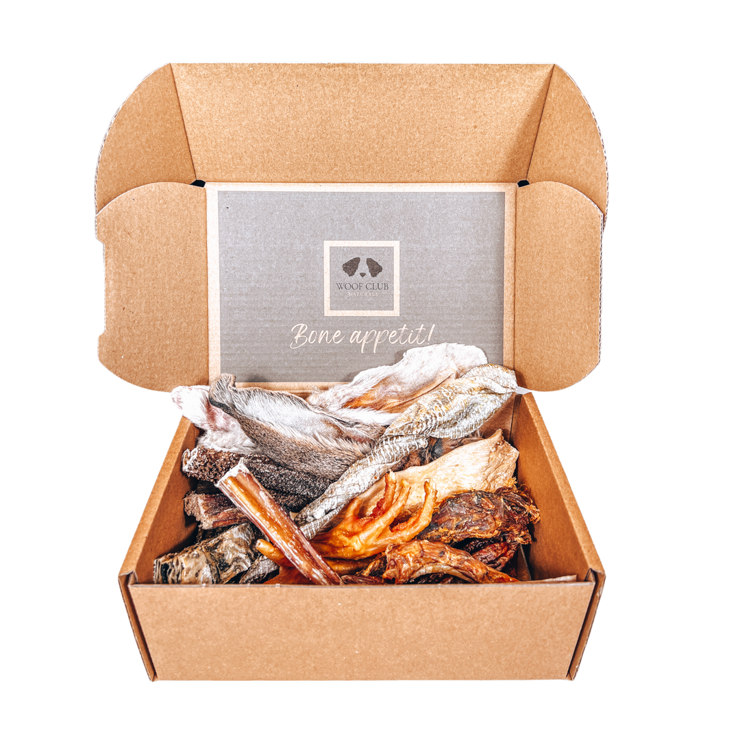 Signature Treat Box for Dogs by Woof Club Naturals