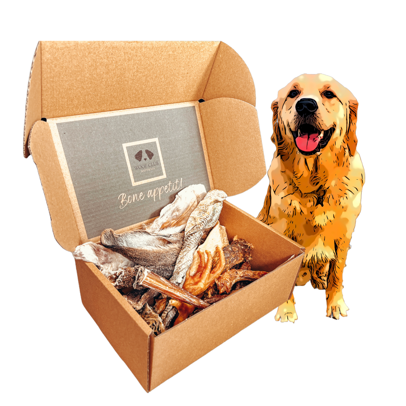 Dog treat box deals